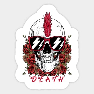 Death Rose Punk Sticker